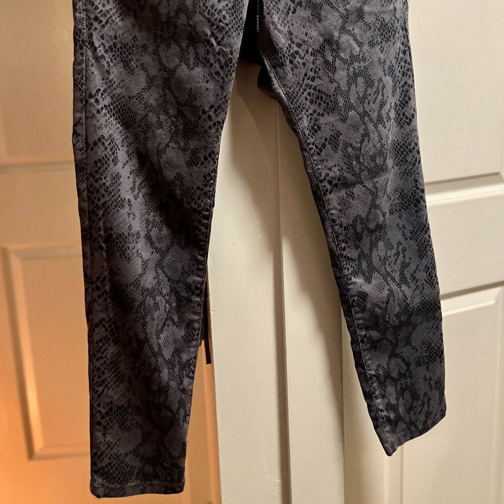 Flog Shely Gray/Black Python Snake Pants With Tie… - image 5